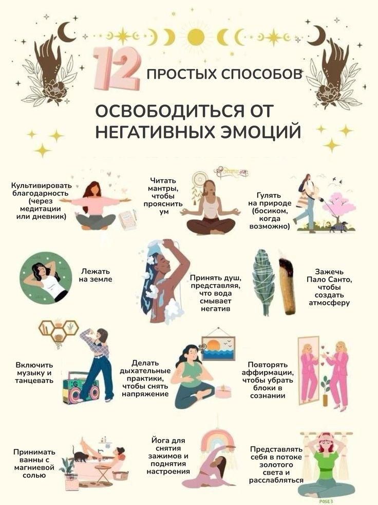 12 простых способов освободиться от негативных эмоций