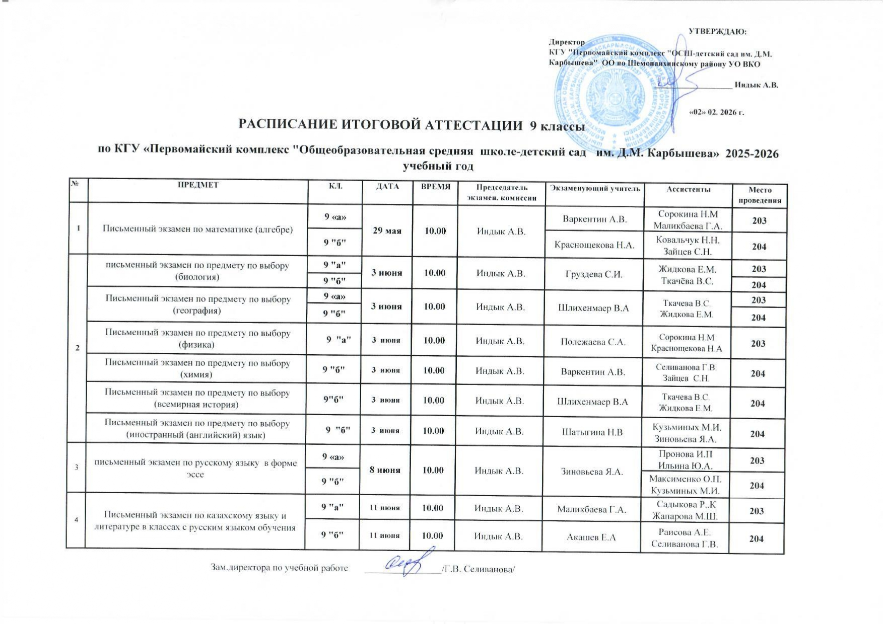 ИГА 9 класс